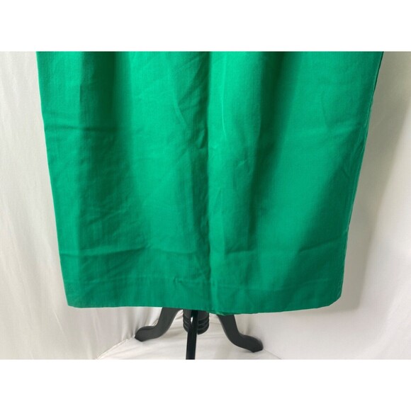 Paul Stanley Womens Size 14 Wool Skirt Green Knee Length Lined - Picture 4 of 9